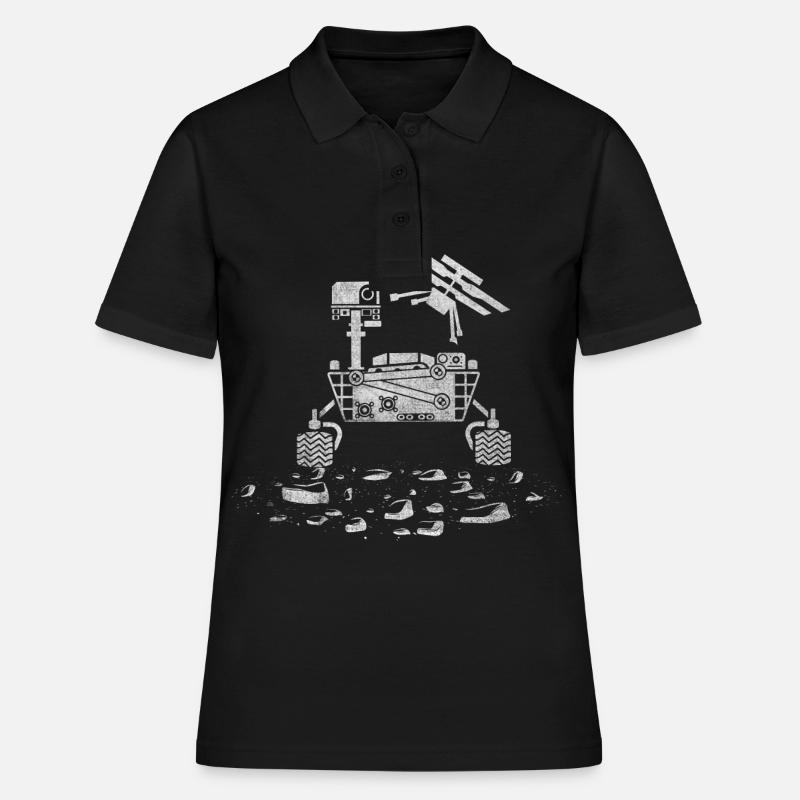 Mars Planet Space Space - Women's Polo Shirt - black