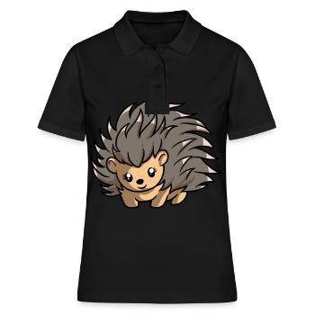 Porc-épic - Polo Femme - noir - Devant - Ailine (174cm)