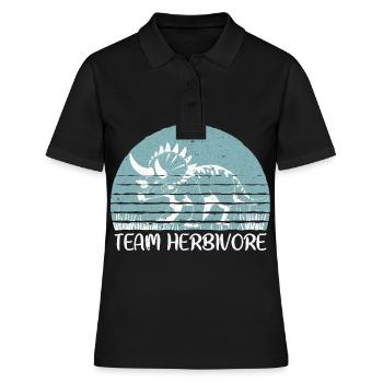 Vegan Veganer - Polo Femme - noir - Devant - Ailine (174cm)