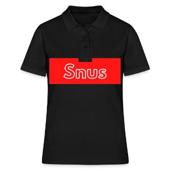 Snus Schweden Tabak Nikotin - Frauen Polo Shirt - Schwarz - Vorne - Ailine (174cm)