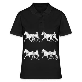 Trotteur trotter dans un style rétro ou vintage - Polo Femme - noir - Devant - Ailine (174cm)