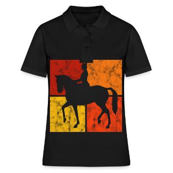 Dressage Cavalier de dressage Cheval d’équitation - Polo Femme - noir - Devant - Ailine (174cm)