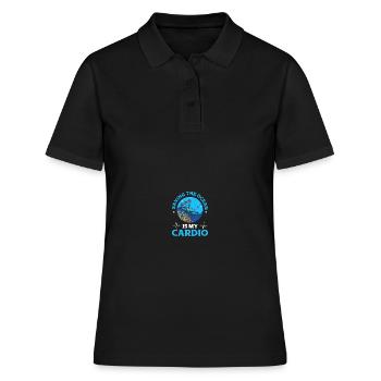 Biologiste marin Biologie marine - Polo Femme - noir - Devant - Ailine (174cm)