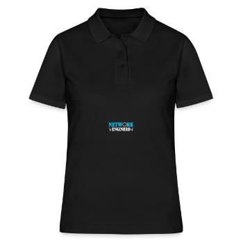 Ingénieur réseau en technologie des réseaux informatiques - Polo Femme - noir - Devant - Ailine (174cm)