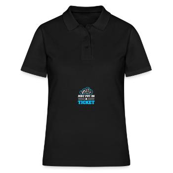 Ingénieur réseau en technologie des réseaux informatiques - Polo Femme - noir - Devant - Ailine (174cm)