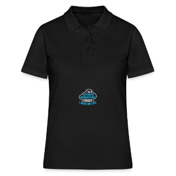 Ingénieur réseau en technologie des réseaux informatiques - Polo Femme - noir - Devant - Ailine (174cm)