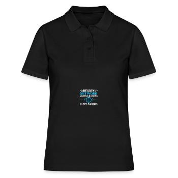 Ingénieur réseau en technologie des réseaux informatiques - Polo Femme - noir - Devant - Ailine (174cm)