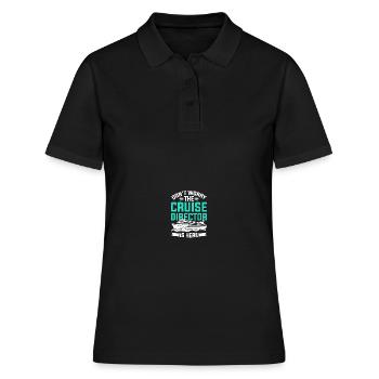 Kreuzfahrt-Direktor - Frauen Polo Shirt - Schwarz - Vorne - Ailine (174cm)