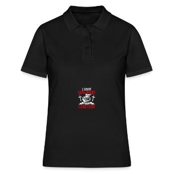 Pompes funèbres Directeurs de pompes funèbres - Polo Femme - noir - Devant - Ailine (174cm)