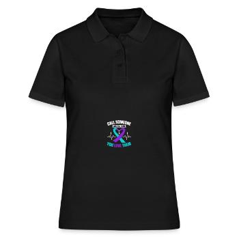 Sunflower Suicide Prevention Suicide Education - Polo Femme - noir - Devant - Ailine (174cm)