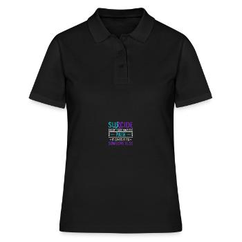 Sunflower Suicide Prevention Suicide Education - Polo Femme - noir - Devant - Ailine (174cm)