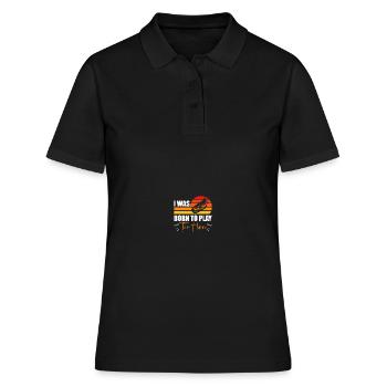 Tiefes Blech Marschieren Bariton Euphonium - Frauen Polo Shirt - Schwarz - Vorne - Ailine (174cm)
