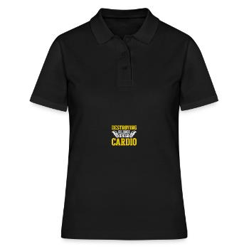 Tiefes Blech Marschieren Bariton Euphonium - Frauen Polo Shirt - Schwarz - Vorne - Ailine (174cm)