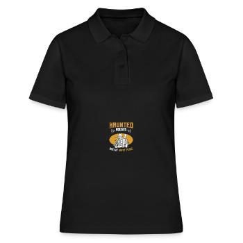 Paranormaler Ermittler Geisterjäger - Frauen Polo Shirt - Schwarz - Vorne - Ailine (174cm)