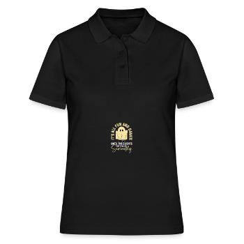 Paranormaler Ermittler Geisterjäger - Frauen Polo Shirt - Schwarz - Vorne - Ailine (174cm)