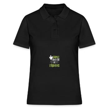 Paranormaler Ermittler Geisterjäger - Frauen Polo Shirt - Schwarz - Vorne - Ailine (174cm)