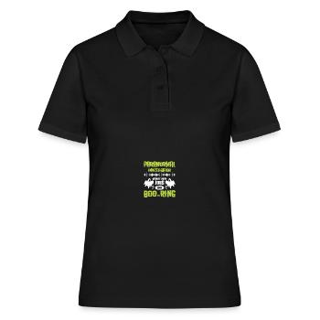 Paranormaler Ermittler Geisterjäger - Frauen Polo Shirt - Schwarz - Vorne - Ailine (174cm)