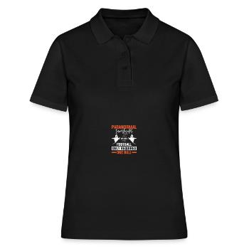 Paranormaler Ermittler Geisterjäger - Frauen Polo Shirt - Schwarz - Vorne - Ailine (174cm)