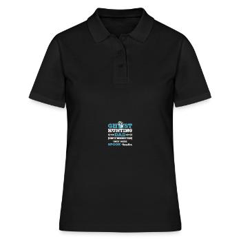 Paranormaler Ermittler Geisterjäger - Frauen Polo Shirt - Schwarz - Vorne - Ailine (174cm)