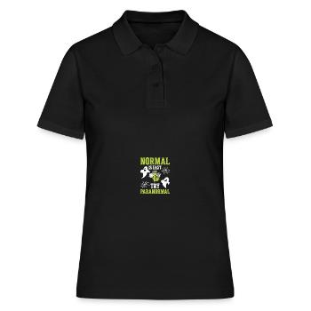 Paranormaler Ermittler Geisterjäger - Frauen Polo Shirt - Schwarz - Vorne - Ailine (174cm)