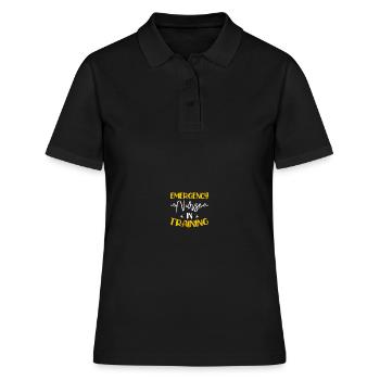 Infirmière d’urgence Infirmière d’urgence - Polo Femme - noir - Devant - Ailine (174cm)
