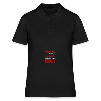 Infirmière d’urgence Infirmière d’urgence - Polo Femme - noir - Devant - Ailine (174cm)