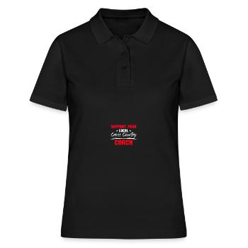 Entraîneur de cross-country - Polo Femme - noir - Devant - Ailine (174cm)