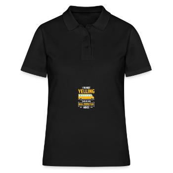 Schulbus-Monitor - Frauen Polo Shirt - Schwarz - Vorne - Ailine (174cm)