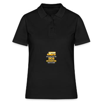 School Bus Monitor - Women's Polo Shirt - black - Front - Ailine (174cm)