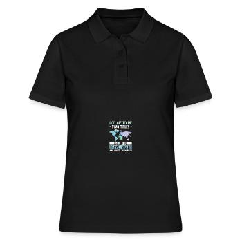 Planificateur de vacances Agence de voyages Agence de voyages - Polo Femme - noir - Devant - Ailine (174cm)