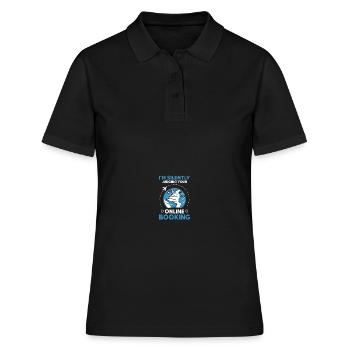 Planificateur de vacances Agence de voyages Agence de voyages - Polo Femme - noir - Devant - Ailine (174cm)