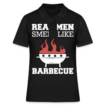 Grill Grillen Griller BBQ Barbecue - Frauen Polo Shirt - Schwarz - Vorne - Ailine (174cm)
