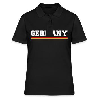 Allemagne Drapeau allemand Nation Pays - Polo Femme - noir - Devant - Ailine (174cm)