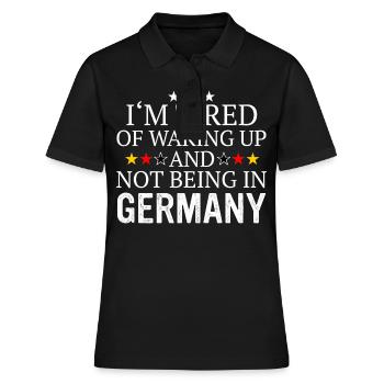 Allemagne Drapeau allemand Nation Pays - Polo Femme - noir - Devant - Ailine (174cm)