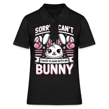 Lapin, Lapin, Animal, Animal De Compagnie, Lapins - Polo Femme - noir - Devant - Ailine (174cm)