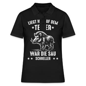 Chasseur Chasse Chasse Vêtements de chasse - Polo Femme - noir - Devant - Ailine (174cm)