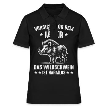 Chasseur Chasse Chasse Vêtements de chasse - Polo Femme - noir - Devant - Ailine (174cm)