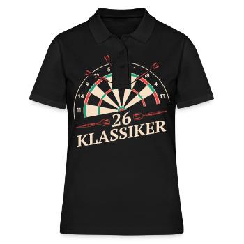 Darts Darts Darts Players Darts - Women's Polo Shirt - black - Front - Ailine (174cm)