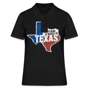 Texas State Texans Texas - Polo Femme - noir - Devant - Ailine (174cm)