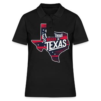 Texas State Texans Texas - Polo Femme - noir - Devant - Ailine (174cm)