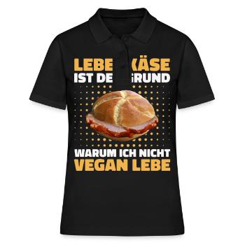 Leberkäs Bayern Leberkas Semmel Fleischkäse - Polo Femme - noir - Devant - Ailine (174cm)