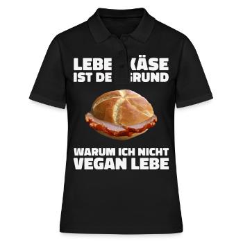 Leberkäs Bayern Leberkas Semmel Fleischkäse - Polo Femme - noir - Devant - Ailine (174cm)