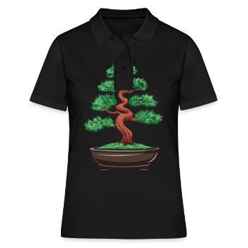 Bonsaï Bonsaï japonais - Polo Femme - noir - Devant - Ailine (174cm)