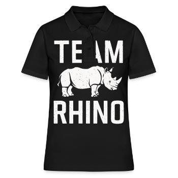 Rhinocéros Rhinocéros - Polo Femme - noir - Devant - Ailine (174cm)