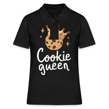 Cookies Cookie Keks Kekse Schokolade - Frauen Polo Shirt - Schwarz - Vorne - Ailine (174cm)