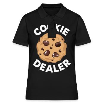 Cookies Cookie Keks Kekse Schokolade - Frauen Polo Shirt - Schwarz - Vorne - Ailine (174cm)