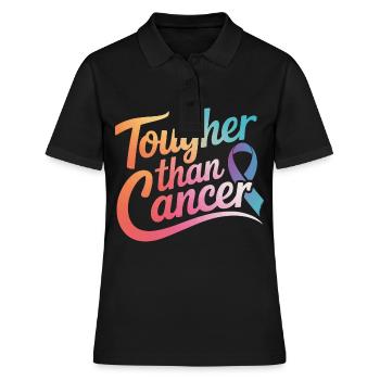Sensibilisation au cancer Cancer Cancer du sein - Polo Femme - noir - Devant - Ailine (174cm)