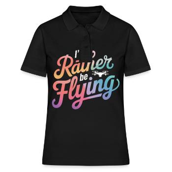 Drones Pilot Quadcopter Drone - Women's Polo Shirt - black - Front - Ailine (174cm)