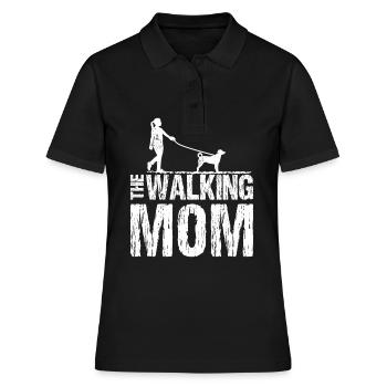Appenzell Mountain Dog The Walking Mom - Women's Polo Shirt - black - Front - Ailine (174cm)