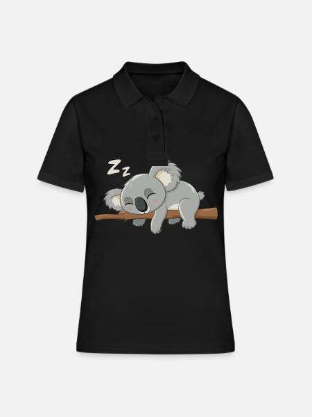 Koala Koala Koala Ours Koala Animal - Polo Femme - noir